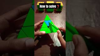 Actually pyraminx Rubik's Cube is very easy to solve❗😱 #viral #youtubeshorts #shorts 😊😊