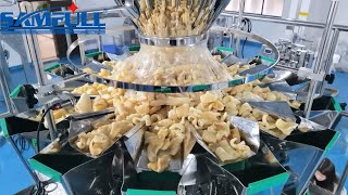 Samfull SF-2.0T vffs weighing packing machine for 28 gram pork rind snacks