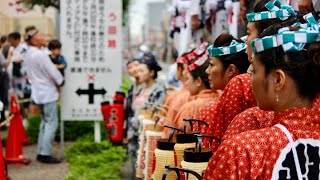 熊谷うちわ祭2019 3日目昼 駅前付近での連続叩き合い