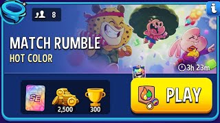 hot color bombs away rainbow rumble match | match masters