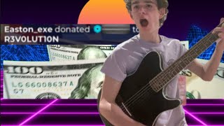 Playing Guitar For People on Please Donate LIVE!