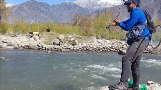 trout fishing in kashmir..amazing catch and clean..#fly fishing  #trout fishing #kashmir.