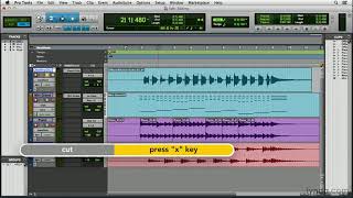 Pro Tools Tutorial - Editing and arranging clips