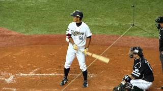 120926 オリックス vs ソフトバンク 4回裏　深江選手のセーフティースクイズ