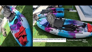 2024 Brooklyn 13.0 Tandem 3pc Modular Pedal Finn Kayak (MPT13) Review