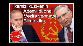 BU  ÖLKƏNİN  PROBLEMLƏRİ  RUSİYANIN  TƏSİRİ  ALTDA  OLMASIDIR - BAŞDA  RAMİZ  MEHDİYEV...