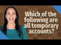 Which of the following are all temporary accounts?