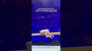 I split the beam in front of 10,000 people 😭 #gymnastics #gymnast #sports #gym #fail #fails #beam