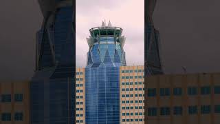 Drone view of Hermann Memorial Medical Center, skyscraper in Houston, Texas. #stockfootage #drone