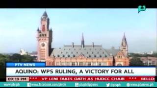 [PTVNews 9pm] Former Pres. Aquino: West Philippine Sea ruling, a victory for all [07|13|16]