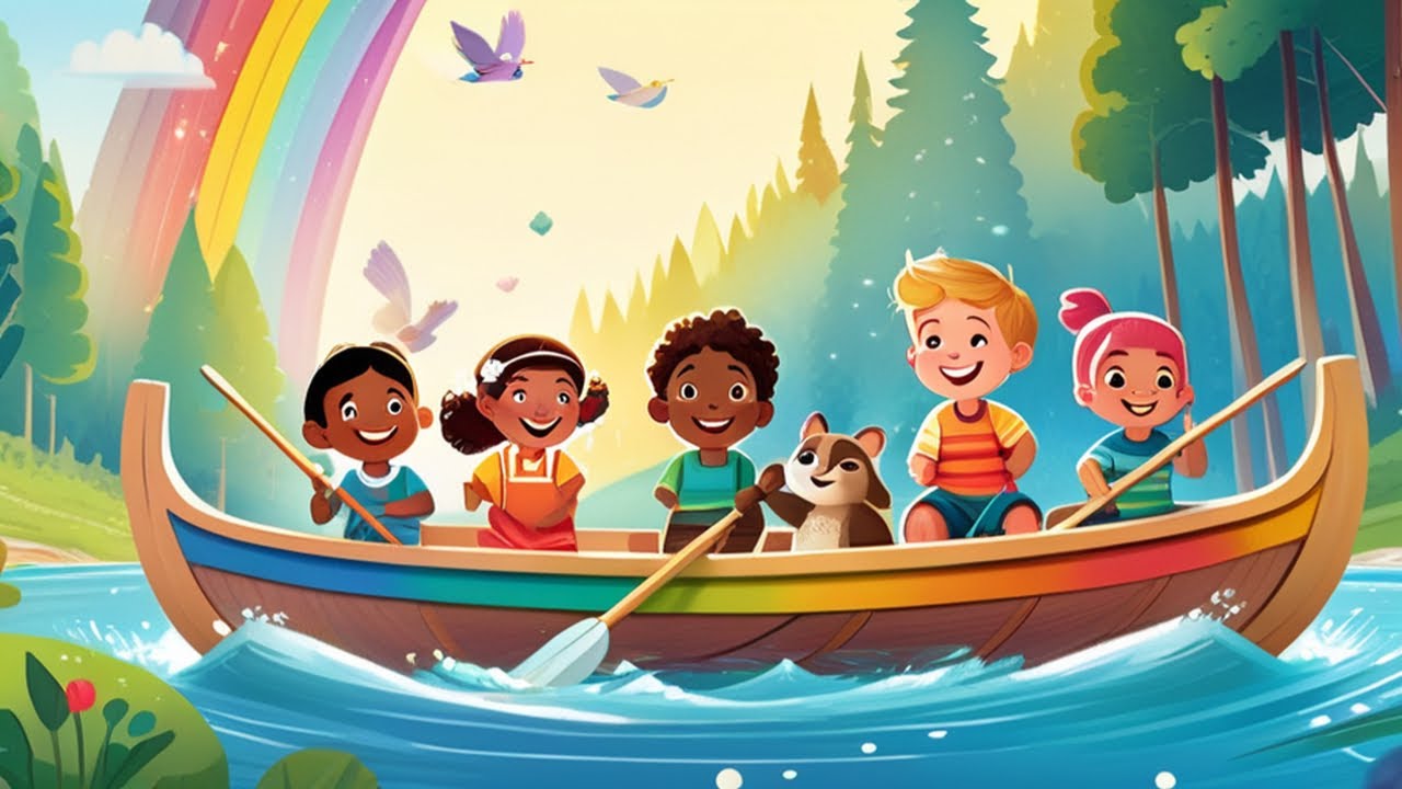 Escape Into The Animated World Of Row Row Row Your Boat Youtube Music