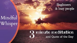 08/11 Mindfulness Meditation music, Meditation music, Relaxing PEACE sleep CALM anxiety Daily Quote