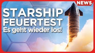 News: SpaceX feuert Starship 28, Bundeswehr Weltraumradar, Weltraumkatzen, Mondrennen, Blue Origin