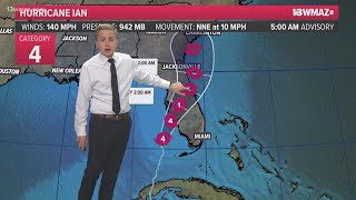 Wednesday 9/28 5 a.m. Tropical Update: Ian's biggest threat to Georgia is wind