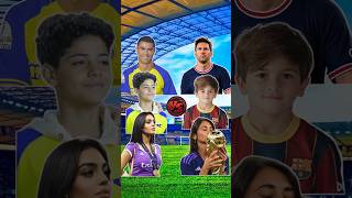 Ronaldo Family VS Messi Family 😍🔥(Ronaldo JR, Thiago Messi, Georgina, Antonella)🤩💥 #shorts