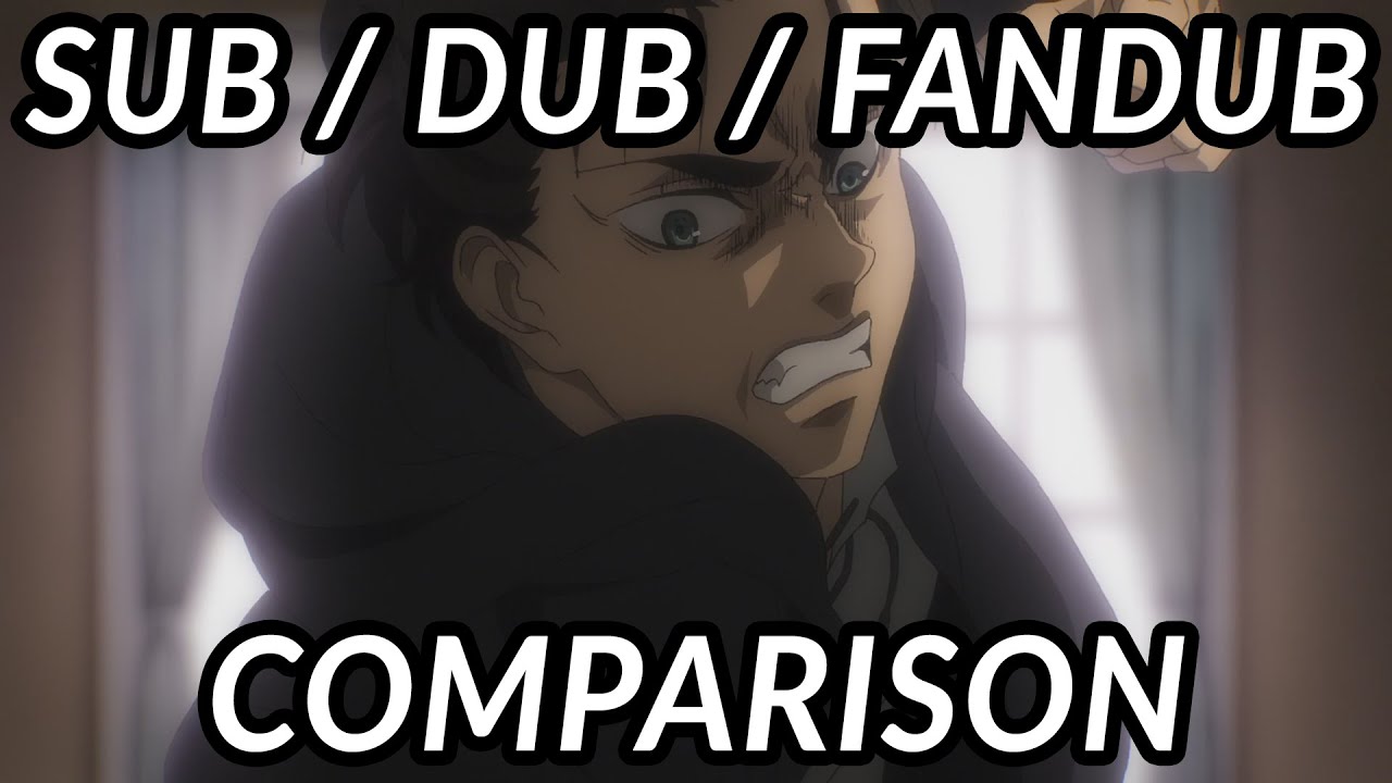 Attack On Titan Sub Vs Dub Comparison