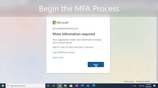 Microsoft Office 365 MFA Setup on an iOS Device