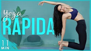 Yoga rápida para FLEXIBILIDADE e MOBILIDADE: ALONGAMENTO do corpo todo em minutos!