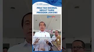 Pria Tak Dikenal Nekat Tarik Jokowi, Presiden Sempat Terdorong Paspampres Langsung Sigap