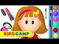 Let's Play With Elly Make Up Face 💄  Princess Look | Episode 6 | Fun Learning video By Kidscamp