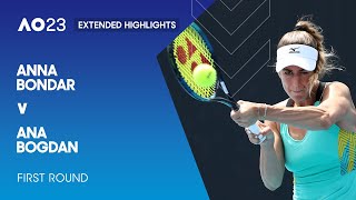 Anna Bondar v Ana Bogdan Extended Highlights | Australian Open 2023 First Round