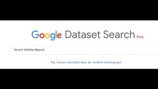 Google new dataset search engine