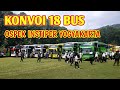 KONVOI TANPA PUTUS 18 BUS ][ OSPEK INSTIPER YOGYAKARTA