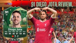 91 ATTACKING AVALANCHE EVOLUTION DIOGO JOTA PLAYER | FC 25 ULTIMATE TEAM