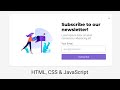 Create Responsive Popup Based Subscribe Form using HTML, CSS & JavaScript