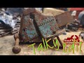 Rusty vise restoration. Reed 1C vise.  perfect vise matched color restoration