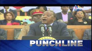 PUNCHLINE: President Uhuru Kenyatta blasts critics