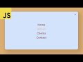 Full Screen Navigation Style using Javascript