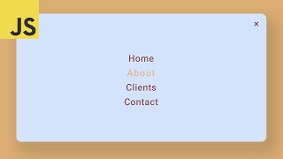 Full Screen Navigation Style using Javascript