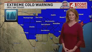 LATEST FORECAST: Extreme cold returns tonight as arctic air holds on