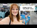 FAMILY OF 13 WALMART HAUL