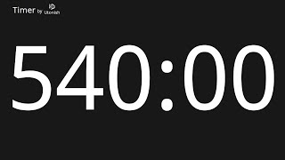540 Minute Countdown Timer