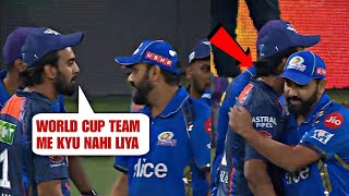 Rohit Sharma says sorry and did this after not selecting KL Rahul for T20 WC  | MIvsLSG IPL 2024