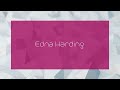 Edna Harding - appearance