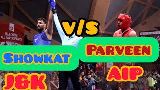 90kg Quarterfinal Parveen(AIP) v/s Showkat(J&K) 31st Senior National Wushu Championship, Kashmir