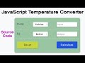 JavaScript Simple Projects for Beginners - Temperature Calculator With Source Code