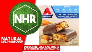 Atkins, Snack, Caramel Chocolate Peanut Nougat Bar, 5 Bars, 1.55 oz (44 g) Each