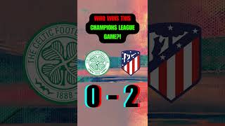 Celtic Glasgow vs. Atletico Madrid (Champions League) | AI Prediction