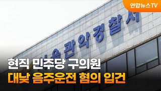 현직 민주당 구의원 대낮 음주운전 혐의 입건 / 연합뉴스TV (YonhapnewsTV)