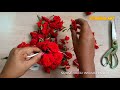 how to string rose flower garland | roja poo malai kattuvathu eppadi in tamil