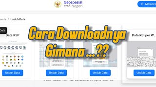 Download Data SHP, DEM, RBI, dan Batimetri dari Indonesia Geospatial Portal Tampilan Terbaru