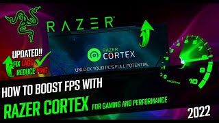 How To Boost FPS In Any Games with Razer Cortex! 2022 Updated