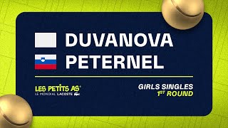 Les Petits As 2023 | Girls Singles 1R | Ekaterina Duvanova vs Zoja Peternel