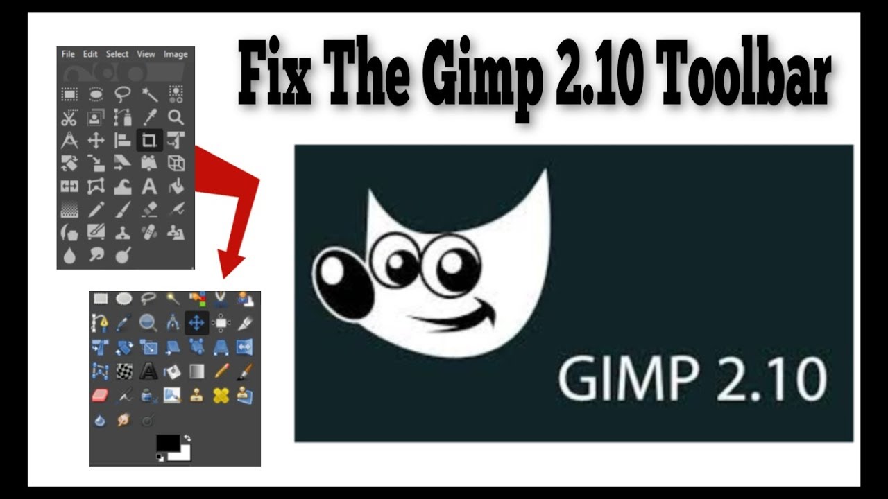 Improve The New Gimp 2.10 Toolbar - YouTube