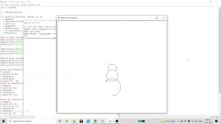 Kid drawing snowman using python turtle #pythonturtle #kidslearning #coding