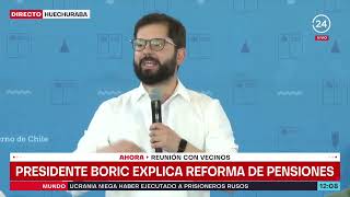 Presidente Boric participó en conversatorio con vecinos de Huechuraba | 24 Horas TVN Chile